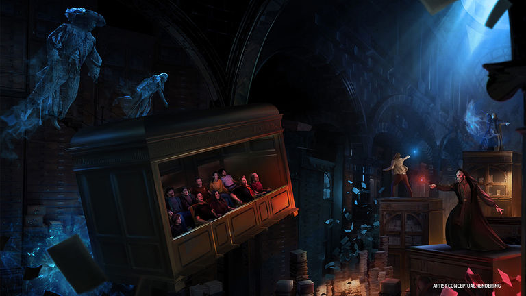 Step inside the Ministry of Magic in The Wizarding World of Harry Potter.
